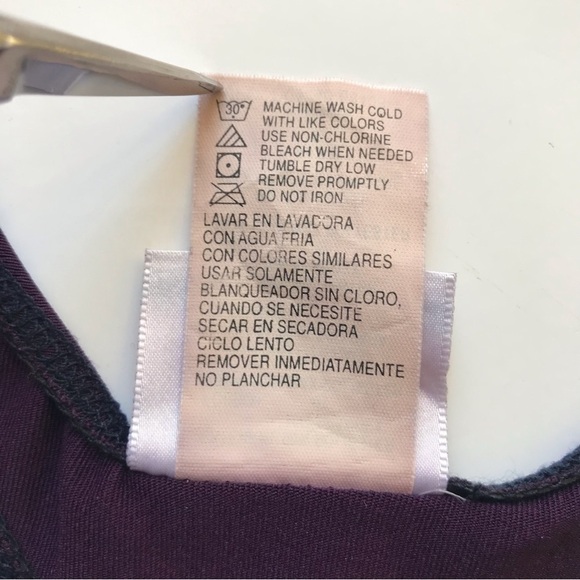 HANES Sport COOLMAX Racer Back Colorblock Workout Tank Navy Blue & Maroon Size S - Picture 12 of 15